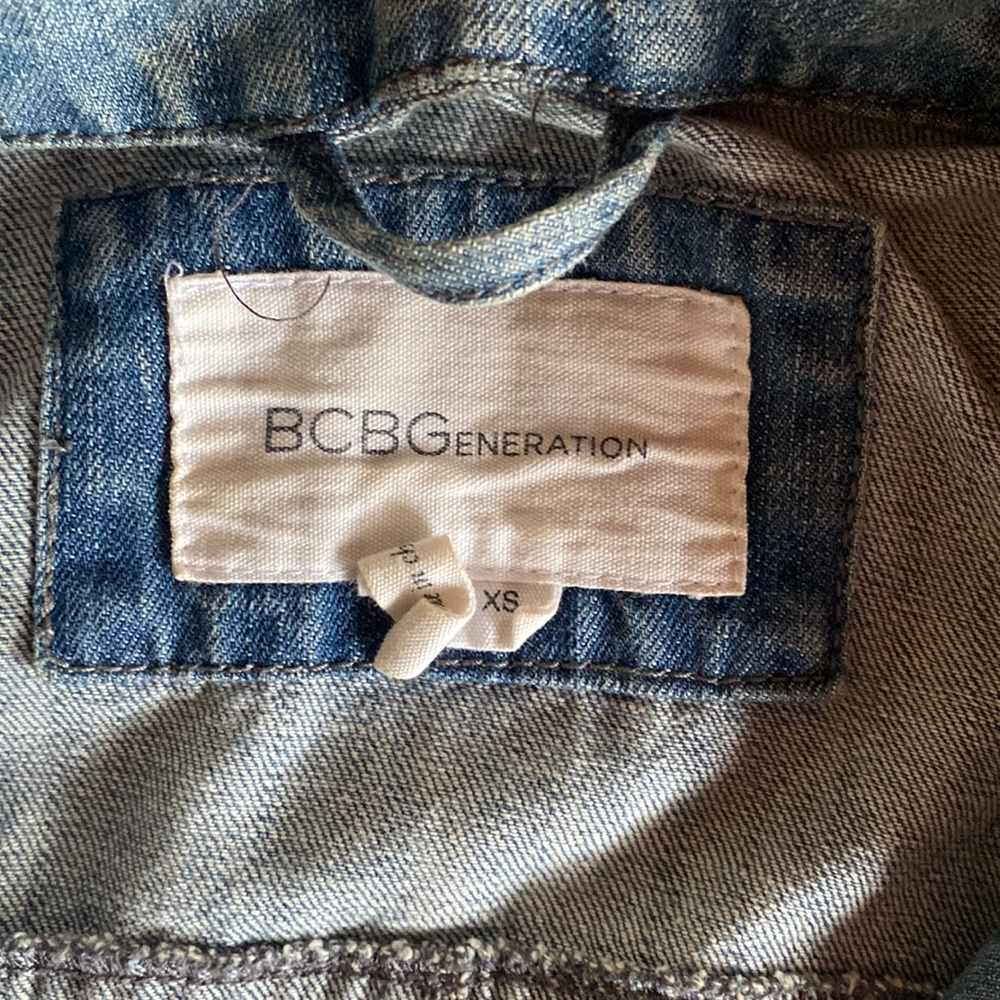 Bcbg Generation Fitted Jean Jacket - image 3